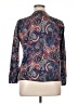 Talbots 100% Merino Paisley Blue Wool Sweater Size 1X Petite - photo 2