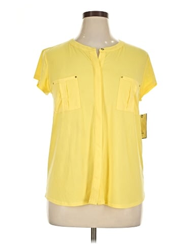 Dana Buchman Short Sleeve Blouse (view 1)
