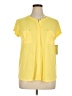 Dana Buchman Yellow Short Sleeve Blouse Size XL - photo 1
