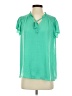 Maison d' Amelie 100% Polyester Green Short Sleeve Blouse Size XS - photo 1