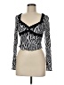 Shein Black Long Sleeve Top Size 6 - photo 1