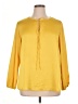 Kasper Yellow Long Sleeve Blouse Size 1X - photo 1