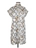 CAbi 100% Polyester Print Silver Casual Dress Size XS - photo 1