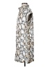 CAbi 100% Polyester Print Silver Casual Dress Size XS - photo 5