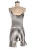 Active by Old Navy Checkered-gingham Ivory Romper Size M - photo 1
