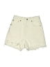 AGOLDE 100% Cotton Solid Ivory Shorts Size 24 - photo 1