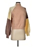 Zaful Color Block Tan Pullover Sweater Size S - photo 1