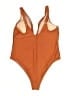 Cupshe Solid Orange One Piece Swimsuit Size 2X - photo 2