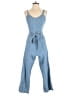 Rewash 100% Cotton Solid Blue Jumpsuit Size S - photo 1