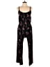 Kaileigh Floral Black Jumpsuit Size M - photo 1