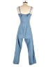 Rewash 100% Cotton Solid Blue Jumpsuit Size S - photo 2