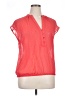 The Limited 100% Polyester Red Short Sleeve Blouse Size XL - photo 1