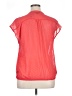 The Limited 100% Polyester Red Short Sleeve Blouse Size XL - photo 2