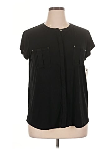 Dana Buchman Short Sleeve Blouse (view 1)