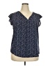 Fun2Fun Blue Sleeveless Blouse Size XXL - photo 1
