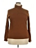 J.Crew 100% Cotton Brown Long Sleeve Turtleneck Size XXL - photo 1