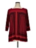 Cj Banks Red 3/4 Sleeve Blouse Size 1X - photo 1