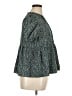 Shein 100% Polyester Green Short Sleeve Blouse Size XL - photo 4