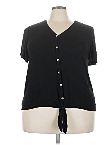 Green Envelope Short Sleeve Blouse (view 1)