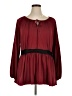 Kaktus Burgundy Long Sleeve Blouse Size 1X - photo 1
