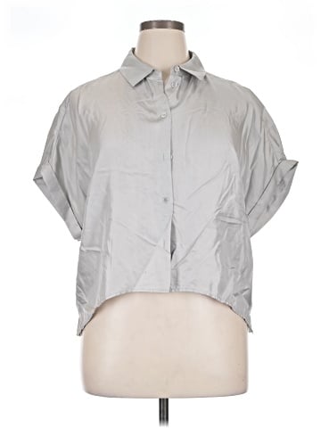 Iris & Ink Short Sleeve Silk Top (view 1)