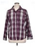 White Stag Plaid Purple 3/4 Sleeve Blouse Size 1X - photo 1
