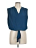 Shein 100% Polyester Blue Sleeveless Blouse Size 12 - photo 1