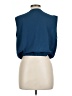 Shein 100% Polyester Blue Sleeveless Blouse Size 12 - photo 2