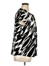 Dana Buchman Animal Print Black Short Sleeve Blouse Size XL - photo 4
