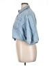 Cos Blue 3/4 Sleeve Button-Down Shirt Size 14 - photo 5