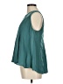 Eri + Ali 100% Polyester Teal Sleeveless Blouse Size M - photo 5