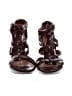 Sofft 100% Leather Burgundy Sandals Size 8 1/2 - photo 2