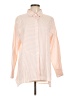 Shana Stripes Pink Long Sleeve Blouse Size L - photo 1