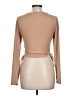 Romwe Tan Long Sleeve Top Size L - photo 2