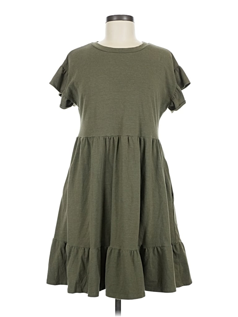 Pre-owned Lulus Casual Dress In Green