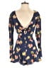 Kimchi Blue 100% Rayon Floral Blue Romper Size 2 - photo 1