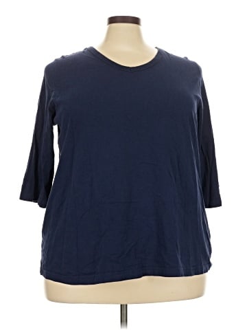 Woman Within 3/4 Sleeve T-Shirt (view 1)