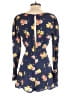 Kimchi Blue 100% Rayon Floral Blue Romper Size 2 - photo 2