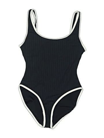 Solid & Striped One Piece Swimsuit (view 1)