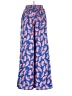 L Love 100% Polyester Paisley Blue Casual Pants Size S - photo 1