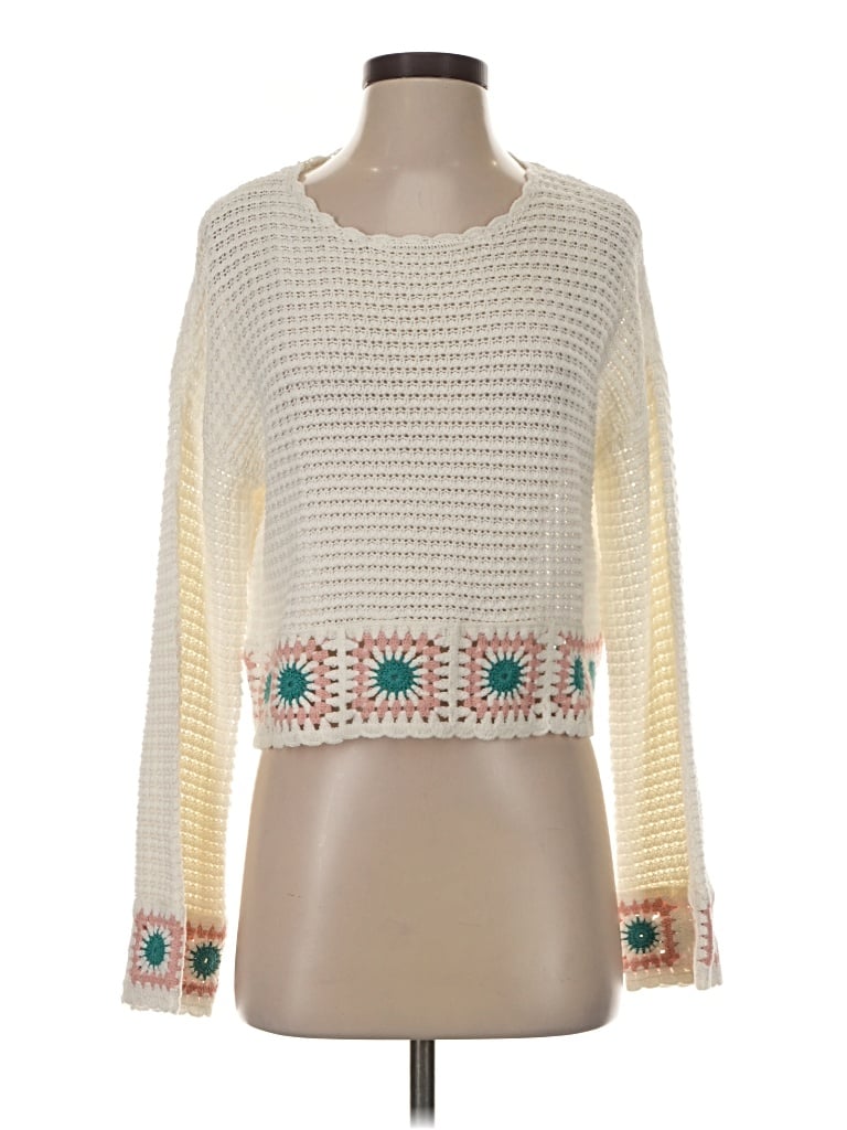 Pre-owned Sincerely Jules Pullover Sweater In Ivory