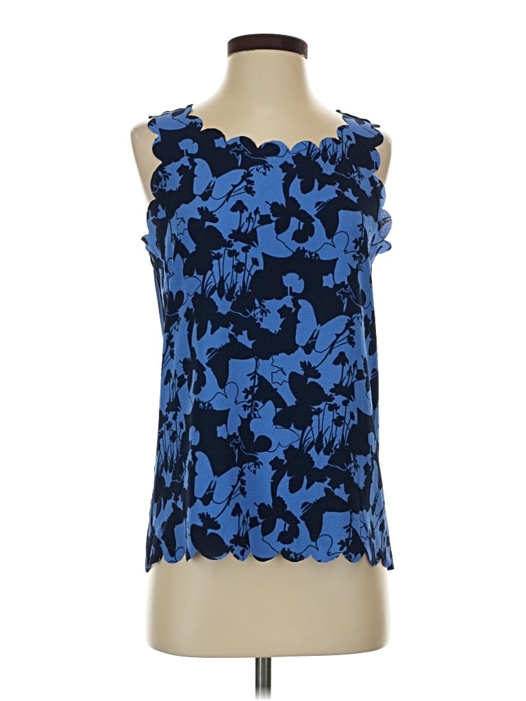 Pre-owned Elle Sleeveless Blouse In Blue