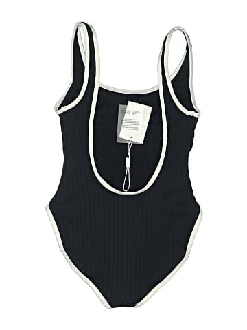 Solid & Striped One Piece Swimsuit (view 2)