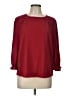 Lily White Burgundy Long Sleeve Blouse Size L - photo 1