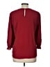 Lily White Burgundy Long Sleeve Blouse Size L - photo 2