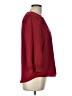 Lily White Burgundy Long Sleeve Blouse Size L - photo 4