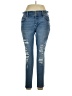 Hot Topic Hearts Blue Jeans Size 16 - photo 1