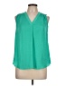 Alfani Green Sleeveless Blouse Size L (petite) - photo 1