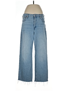 Madewell The Tall Perfect Vintage Wide-Leg Crop Jean in Altoona Wash: Raw-Hem Edition