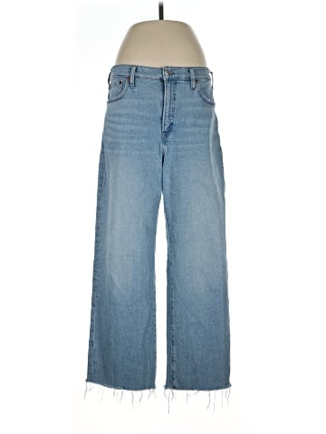 Madewell The Tall Perfect Vintage Wide-Leg Crop Jean in Altoona Wash: Raw-Hem Edition (view 1)